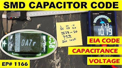 {1166} SMD capacitor code to capacitance and voltage conversion