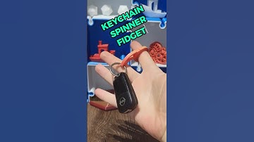 3D Printed Fidget Spinner Keychain #3dprinting #3dprinted #asmr #fidget #spinner #keychain