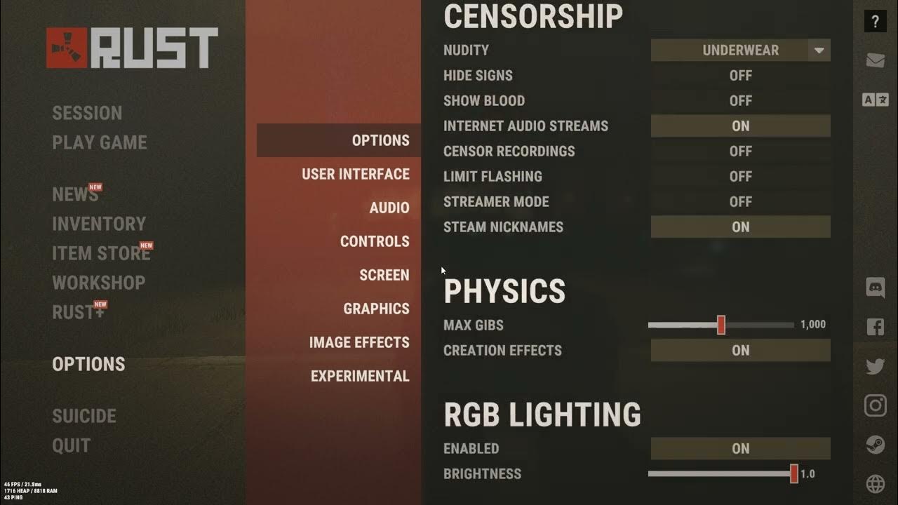 Best Rust Settings for your Mid PC YouTube