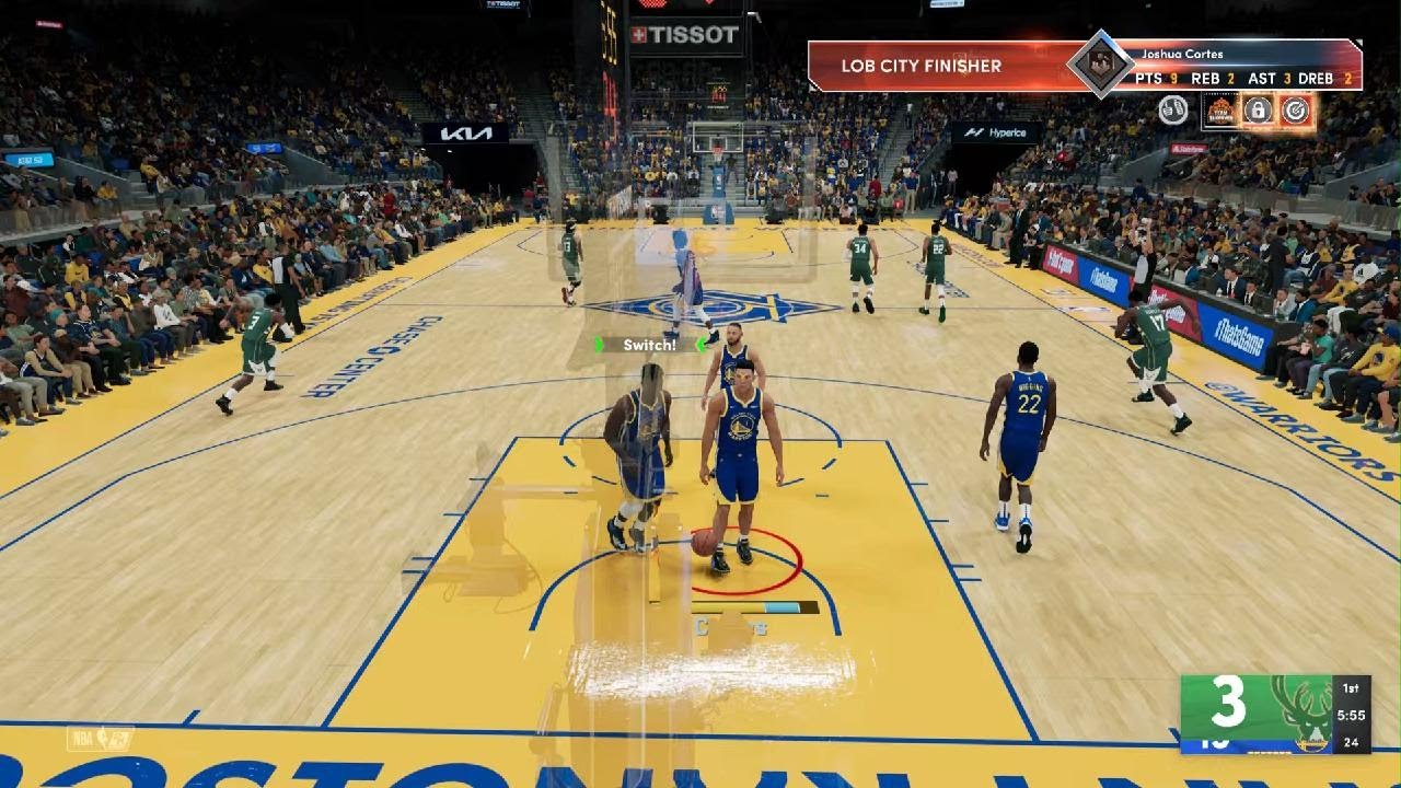 NBA 2K22 dunk over Giannis - YouTube