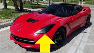 How to remove headlight tint (and all that messy glue) Corvette C7 Live Demonstration .