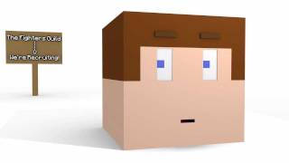 Minecraft Facial Rig Test - I Hear The Fighters Guild Is Recruiting
