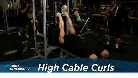 High Cable Curls   Exercise Videos & Guides   Bodybuilding com