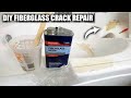 How to Repair a Fiberglass Crack in a Bathtub | DIY Fiberglass Bathtub Crack Repair | STEP BY STEP