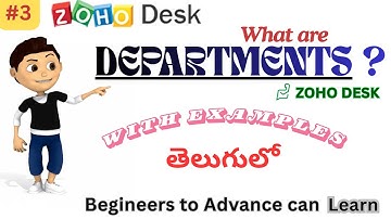 Departments in ZOHO DESK || How to create  departments