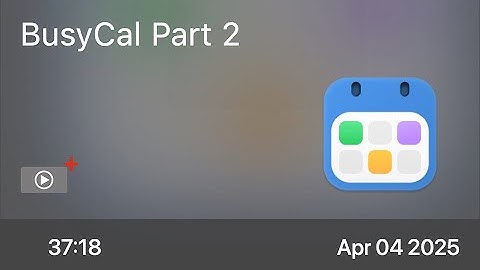 BusyCal Part 2 -  Advanced Features (ScreenCastsONLINE Preview Video)