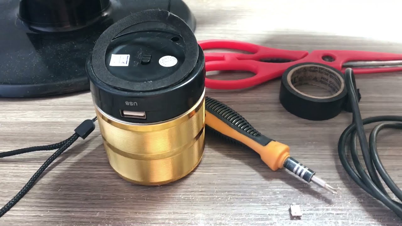 COMO ARRUMAR CONECTOR DE CARGA DA MINI CAIXINHA DE SOM - CABO USB DIRETO NA BATERIA