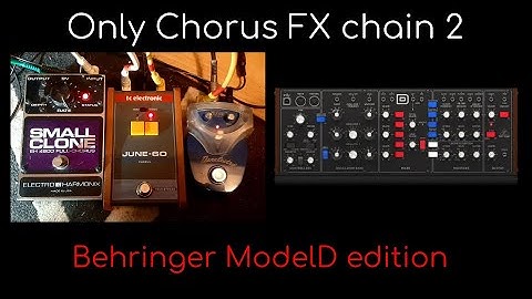 Only Chorus Pedals FX chain meets the ModelD