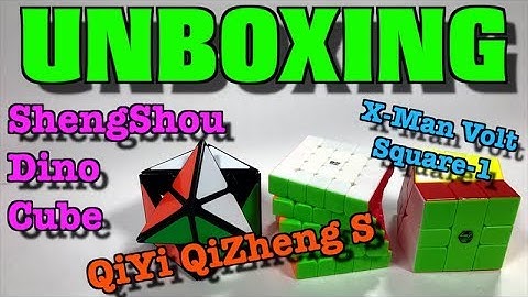 Unboxing: QiYi QiZheng S 5x5, X-Man Volt Square-1, ShengShou Dino Cube