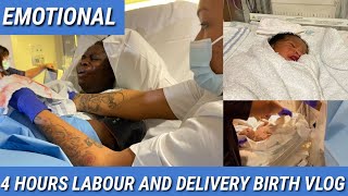 OUR MIRACLE IS HERE 4 HOURS LABOUR AND DELIVERY BIRTH VLOG