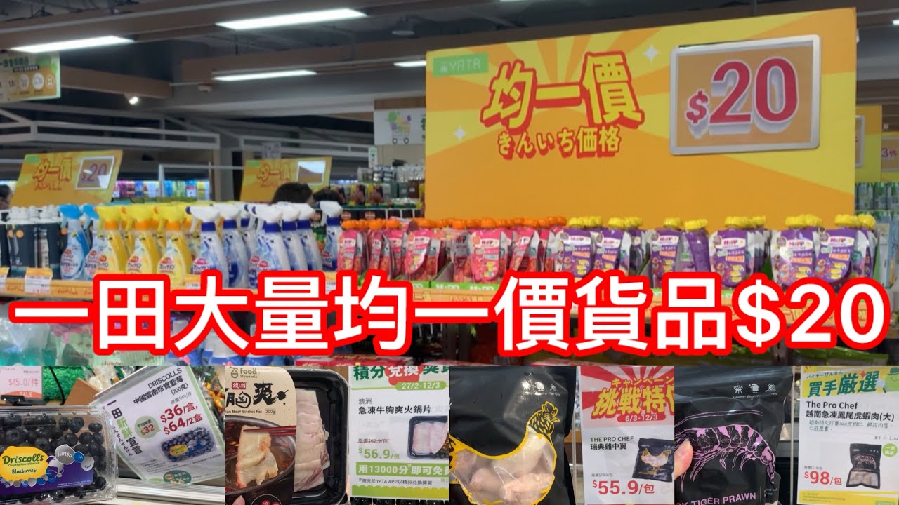 一田大量均一價貨品$20
