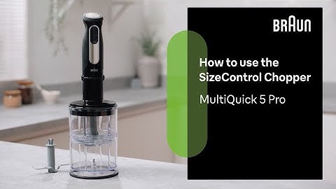 MultiQuick 5 Pro | How to use the SizeControl Chopper