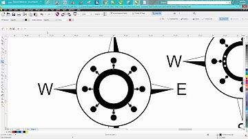 Corel Draw Tips & Tricks How to make a Compass Part 2