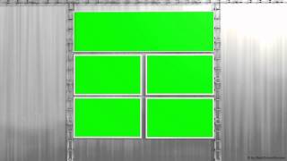 Virtual Studio Green Screen Video Wall Background Animation - Free Use