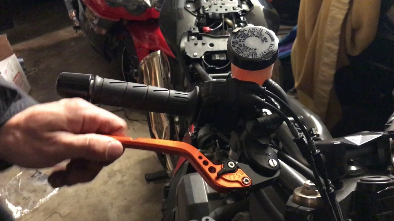 Replace Clutch Brake Levers On Motorcycle Kawasaki 636 Zx6r Z1000