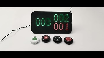 K-4-C dot matrix + restaurant button english voice wireless call waiter system