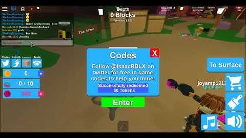 (Code) ROBLOX | New Update 7 Code Vip | Mining Simulator