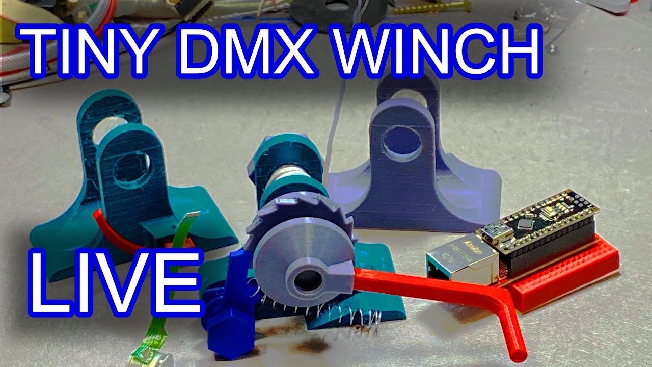 Gedehams Swipe værtinde Miniature Motorized Winch (3D Printed) [Demilight LIVE] - YouTube