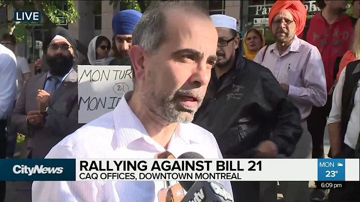 Rallying against Bill 21