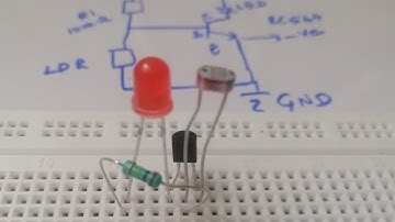 LDR darkness sensor | Bc547