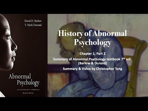 비정상 심리학의 역사