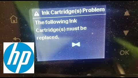 Fix HP Printer (Ink Cartridge Problem The Following Cartridge(s) Must Be Replaced Failure Damaged)