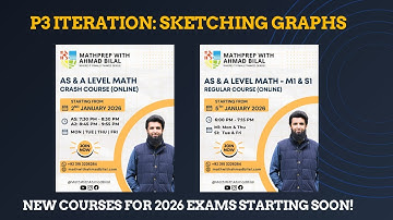 P3 Iteration | Sketching Graphs of sec(x), cosec(x), cot(x), e^x, ln(x) | A-level P3 Course 2026