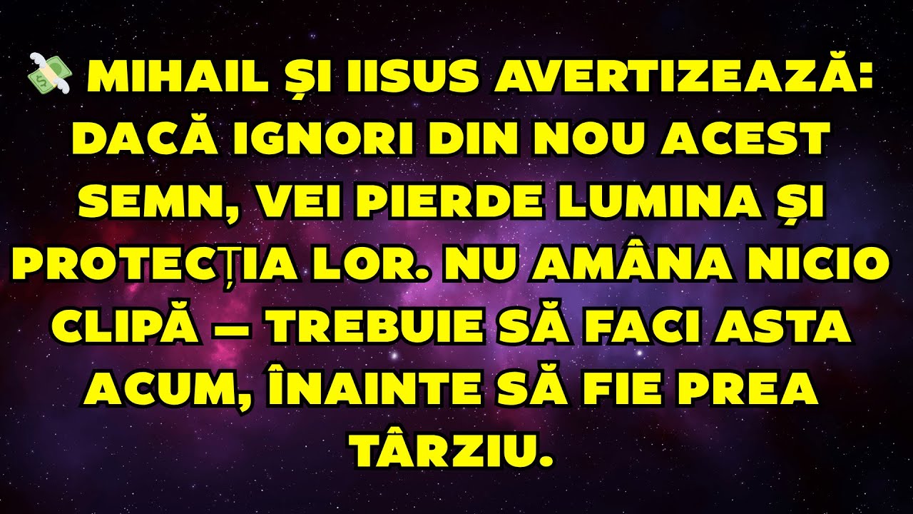💸 MIHAIL ȘI IISUS SPUN: DACĂ IGNORI, ÎI VEI PIERDE PE AMÂNDOI — TREBUIE SĂ FACI ASTA