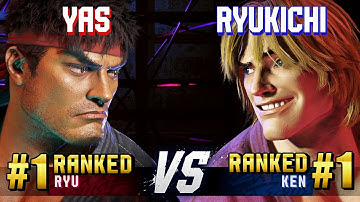 SF6 ▰ YAS (#1 Ranked Ryu) vs RYUKICHI (#1 Ranked Ken) ▰ High Level Gameplay