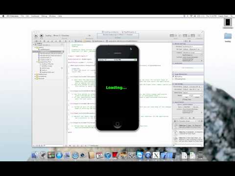 how to make a loading screen for Xcode storyboard 4.3 app