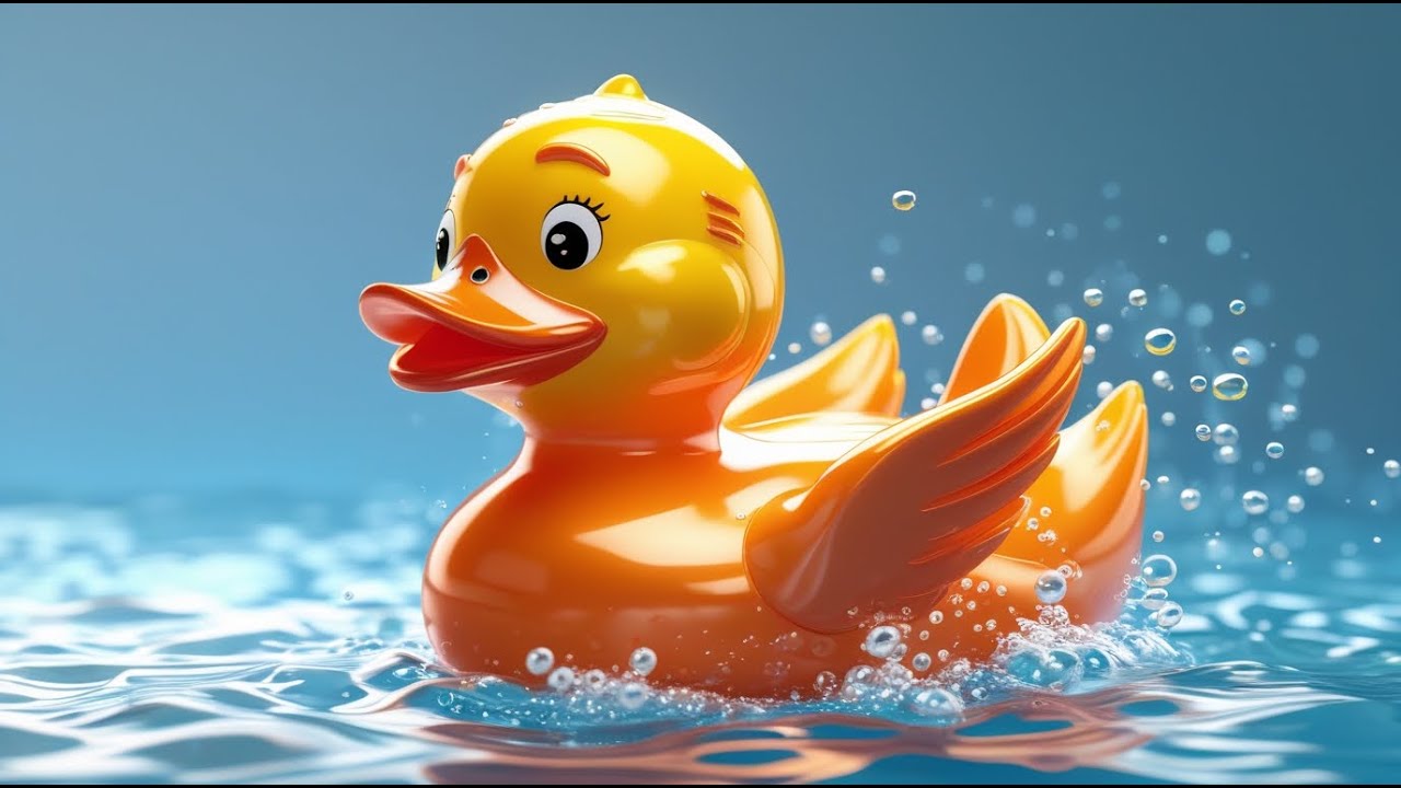 🦆💦 Little Duck Splash Splash | Fun 3D Nursery Rhyme Animation for Kids 🎶✨
