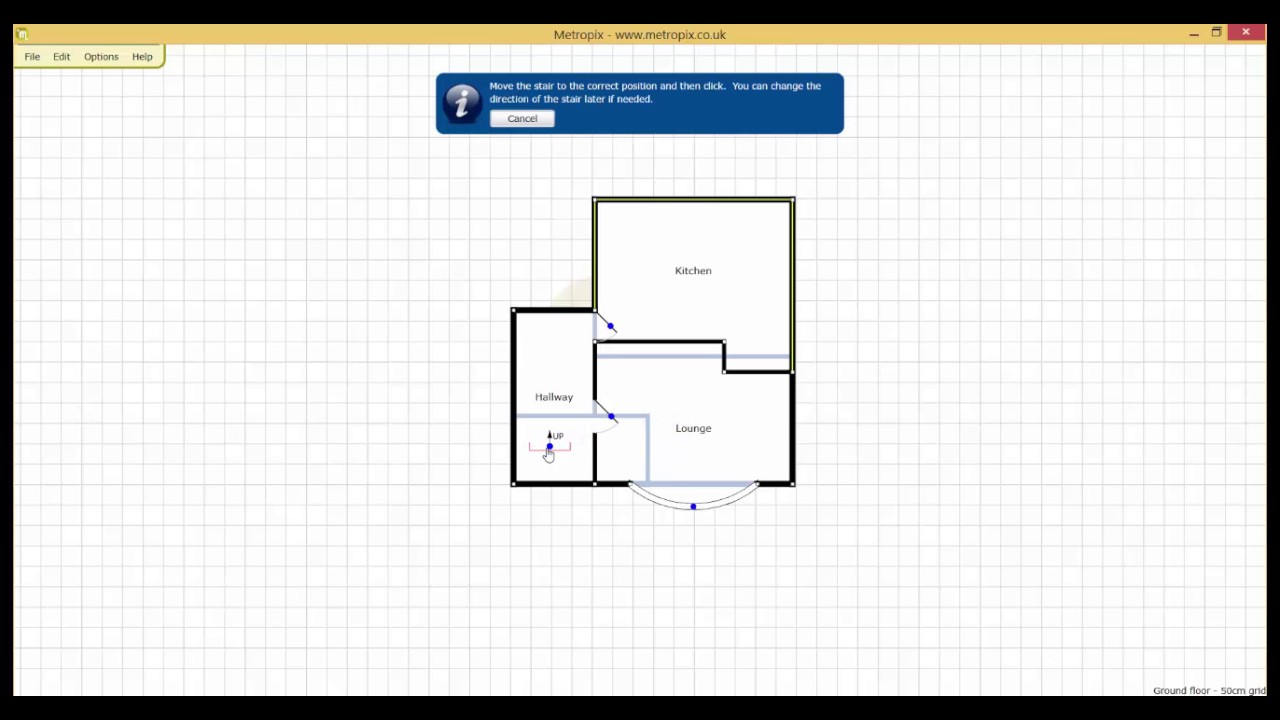 How to create straight stairs using Metropix