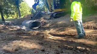 Driveway bridge installation