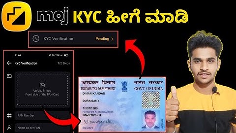Moj Kyc Verification in kannada || How to verify moj kyc in 2023