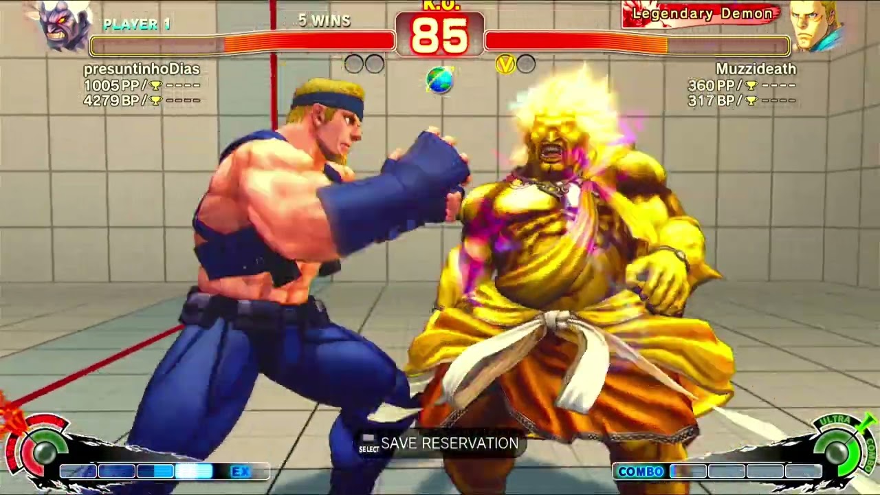 Ultra Street Fighter IV - PS3 - Partidas online