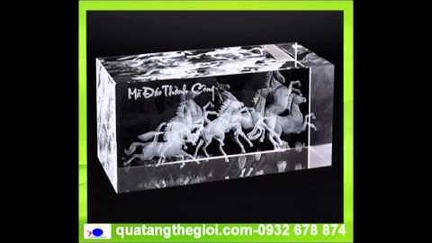 Bắn 3D vào pha lê, in logo vào pha lê, cty sản xuất pha lê, DT:0932 678874