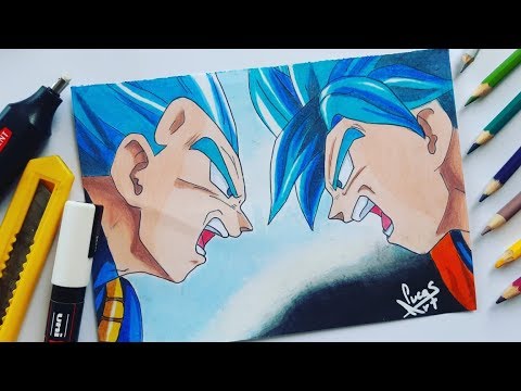 Como desenhar rosto do vegeta - Como desenhar