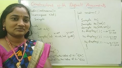 C++ || Constructors with Default Arguments in C++ || C++ Tutorial in Telugu || Telugu Scit Tutorials