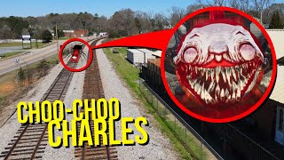DRONE CATCHES CHOO-CHOO CHARLES AT ABANDONED HAUNTED TRAIN TRACKS!! (SCARY)