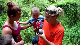 Walking in the Mountians with our special guest our grandkids