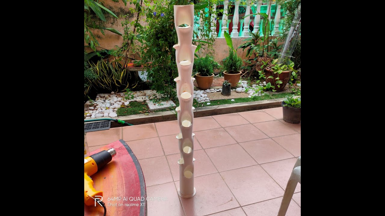 How to Make Vertical Garden from PVC Pipe (Beginner Edition) YouTube