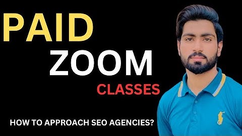 Zoom Paid Classes. How to Research About SEO Agencies || Ehtashaam Qasim