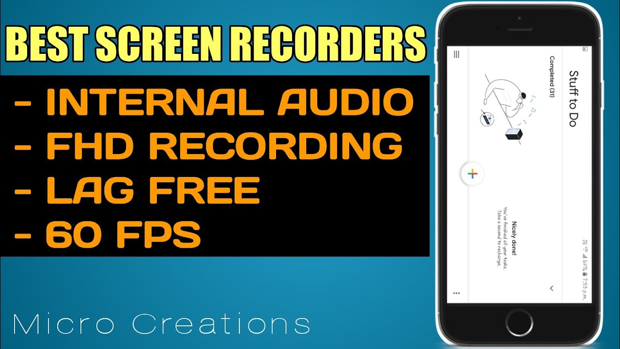 Best screen recorder for android with INTERNAL AUDIO + NO