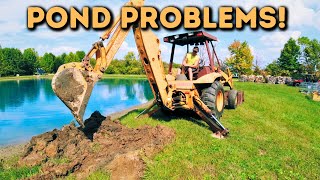 Can a Backhoe Fix This Leaking Pond?