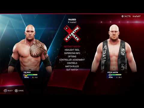 WWE 2K19 XBOX Series X Gameplay [4K60FPS] - The Rock vs Stone Cold Steve Austin