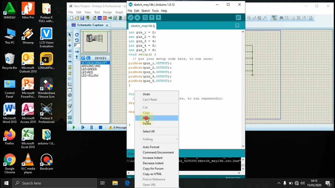 Tutorial Membuat Program Arduino"Menghidupkan 5 LED Secara