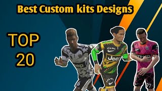 Top 20 Best Custom kit designs|Dream league soccer screenshot 1