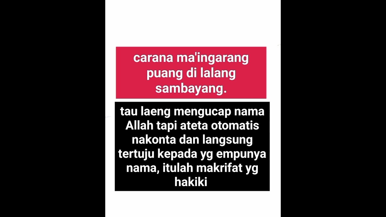 to disoba dingarang lalang sambayang // tasawuf mandar// ceramah mandar