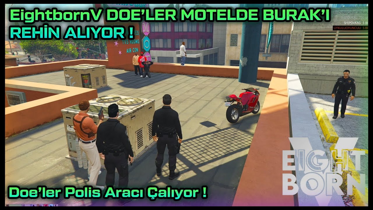 EightbornV - DOE'LER MOTELDE BURAK'I REHİN ALIYOR ! - DOE'LER HSU ÇALIYOR ! - EightbornV Dorukdoo