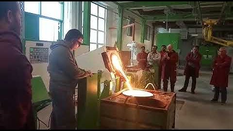 Metal Pouring from Furnace in EUROPE By @magnalenzindia